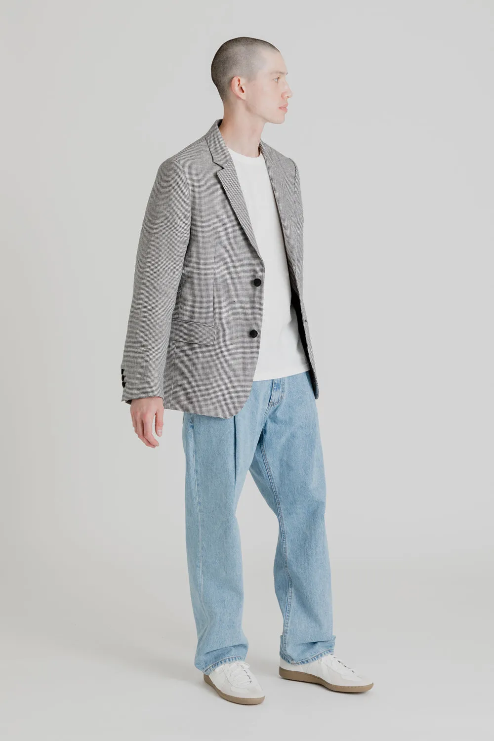 Soft Tailored Blazer Pepita - Black/White