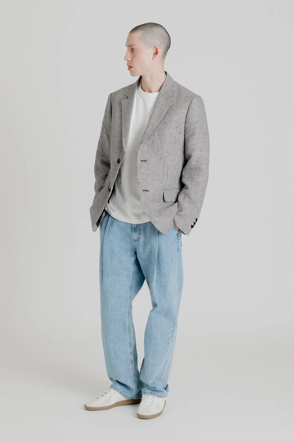 Soft Tailored Blazer Pepita - Black/White