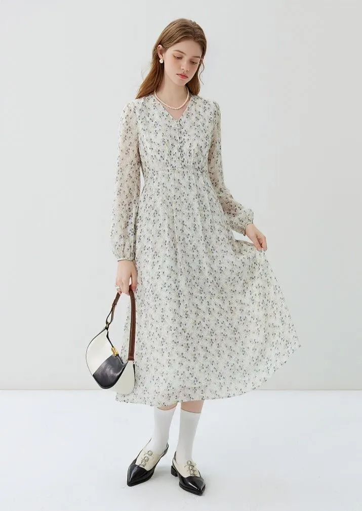 TEA BREAK FRENCH FLORAL DRESS