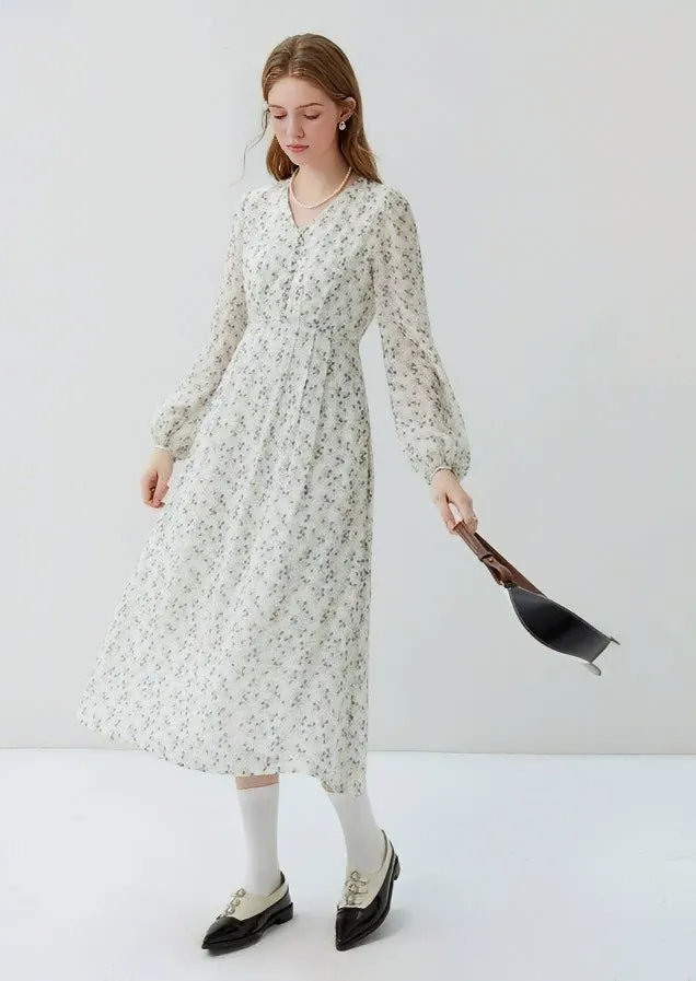 TEA BREAK FRENCH FLORAL DRESS