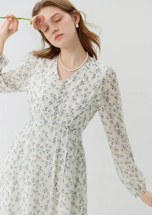 TEA BREAK FRENCH FLORAL DRESS