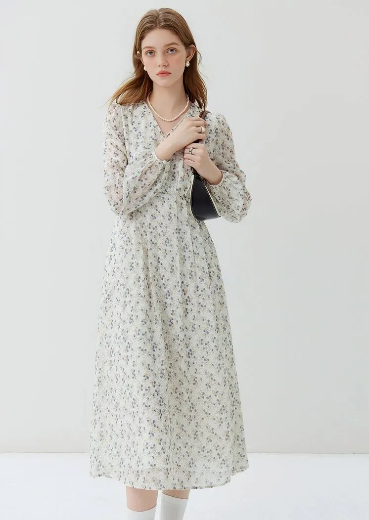 TEA BREAK FRENCH FLORAL DRESS