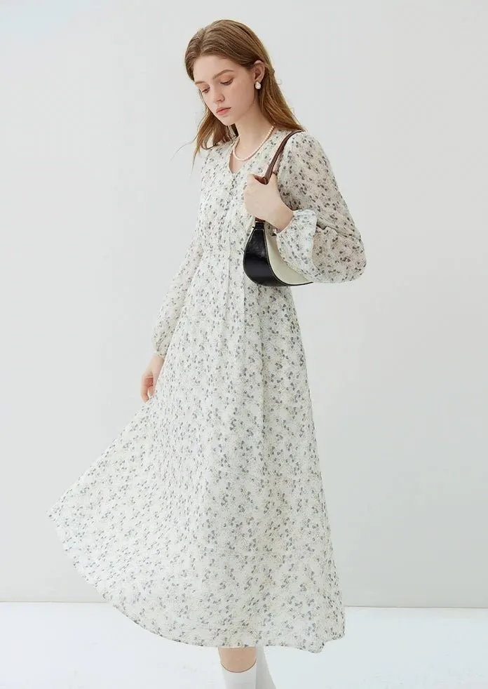 TEA BREAK FRENCH FLORAL DRESS