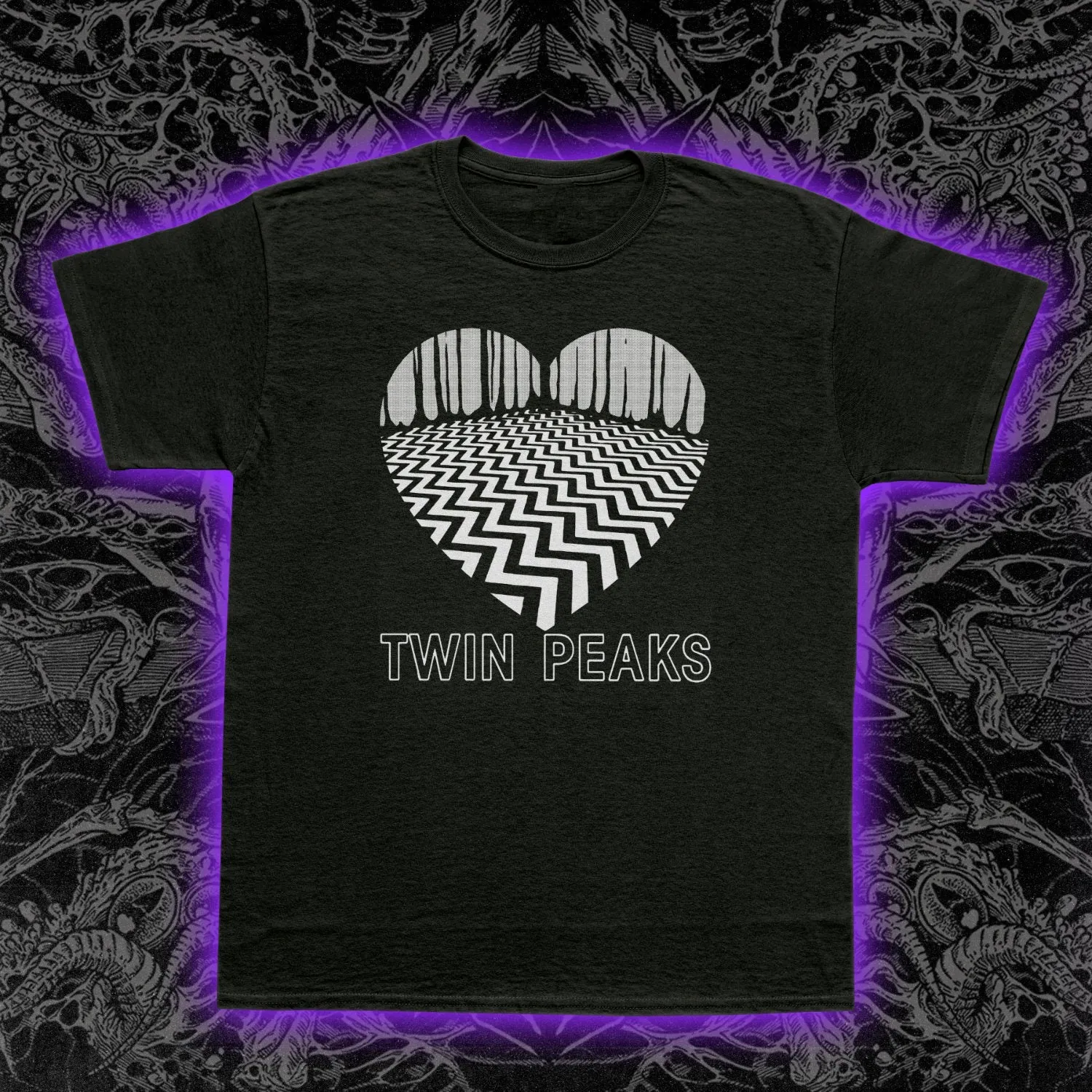 Twin Peaks Red Room Heart Slim Fit Tee