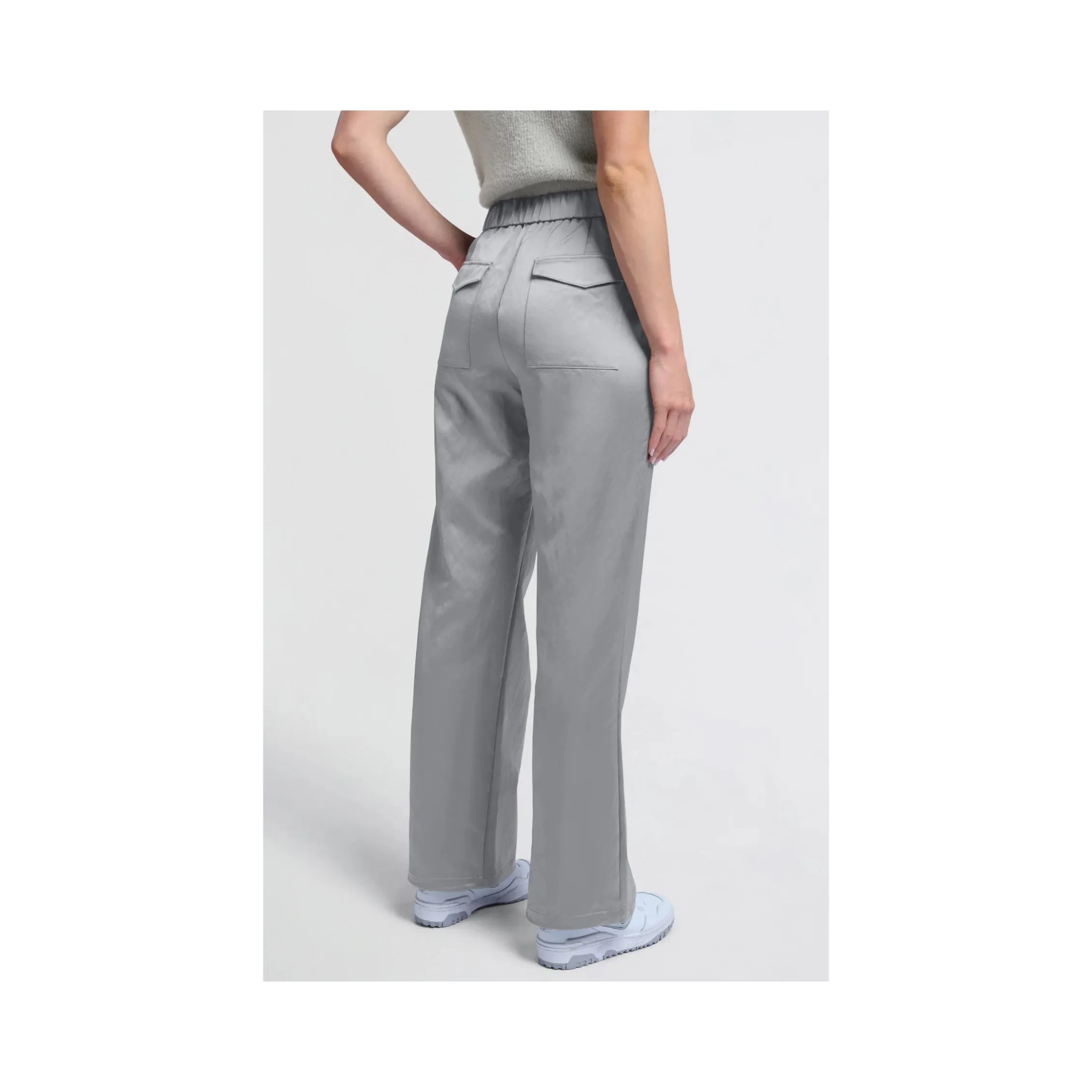 YAYA 301162-410 Satin Trousers