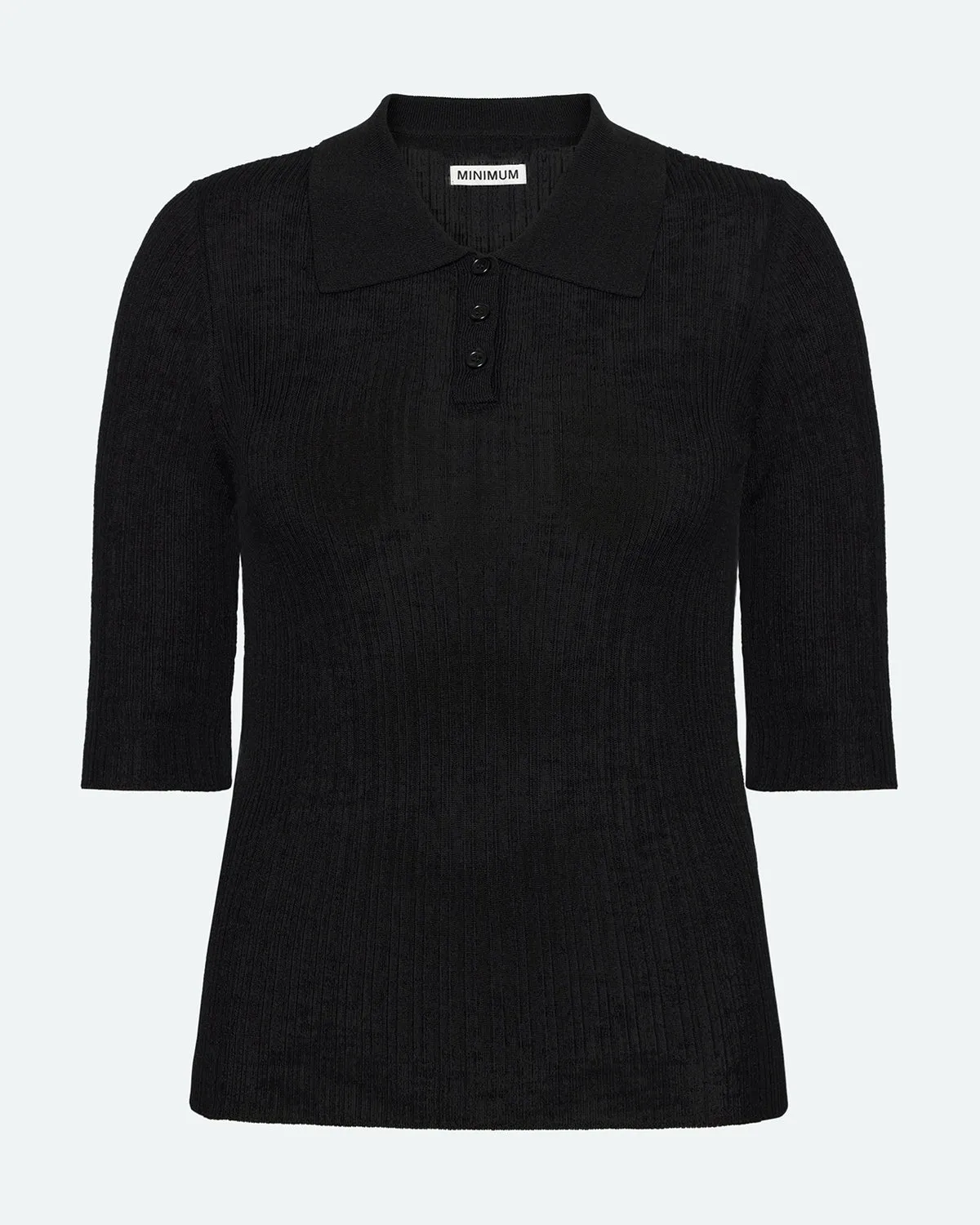 Zoe short sleeved polo 4152 - Black